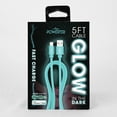 thumbnail image 1 of Glow in Dark Cable lightning - Blue, 1 of 1