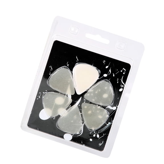 Glow-in-Dark Droplet Plectrum for Electric Guitar, Bass & Ukulele - Pick Design (116 chars)