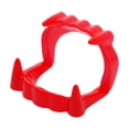 thumbnail image 1 of Glow in Dark Vampire Fangs Halloween Costume Teeth Adult Kids Fake Fangs Cosplay Props for Party Favors Goodie Bag Fillers (Red), 1 of 3
