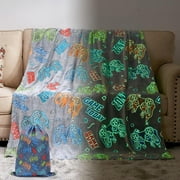 Glow in The Dark Blanket - Gamepad GAME OVER