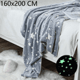 thumbnail image 1 of Glow in The Dark Blanket,Soft Cozy Flannel Blanket for Kids,Unique Birthday Gifts for Girls Boys Teens Toddler, 1 of 6