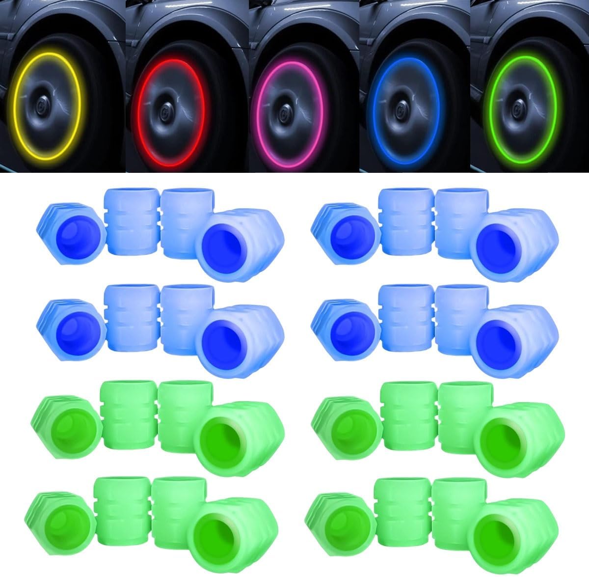 Glow In The Dark Tire Caps