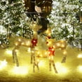 thumbnail image 1 of Glow in The Dark Christmas Deer Family Set Outdoor Decor Luminous Light Up Reindeer Yard Decorations for Decor(Multicolour), 1 of 6