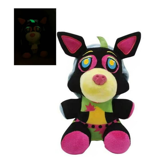 Glow in The Dark FNAF Plush Freddy Stuffed Animals Black Light Plush ,  Golden Bear Figures, Halloween Collectible Gifts for Fans
