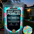 thumbnail image 1 of Glow in The Dark Garden Stones, Luminous Outdoor Pebbles for Yard, Solar Charging Pathway Rocks for Lawn Walkway, 1 of 8