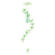 Glow-in-The-Dark Grape Wind Chimes - 70cm Hanging Ornaments, Solar-Powered, for Garden/Patio Decor