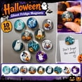 thumbnail image 1 of Glow in The Dark Halloween Decorations 1 Inch Refrigerator Magnets Cute Ghost Decor for Home Spooky Halloween Decor 10 Pack, 1 of 3