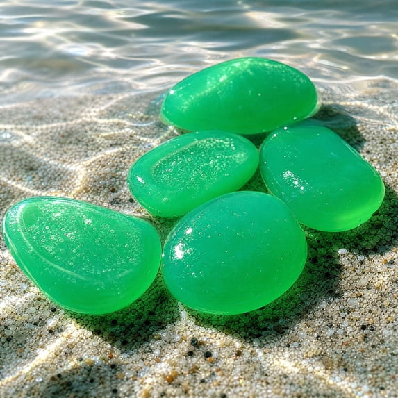Large Yard Rocks Glow in The Dark Pebbles 50 Pcs Large Luminous Stones Resin Decorative ...