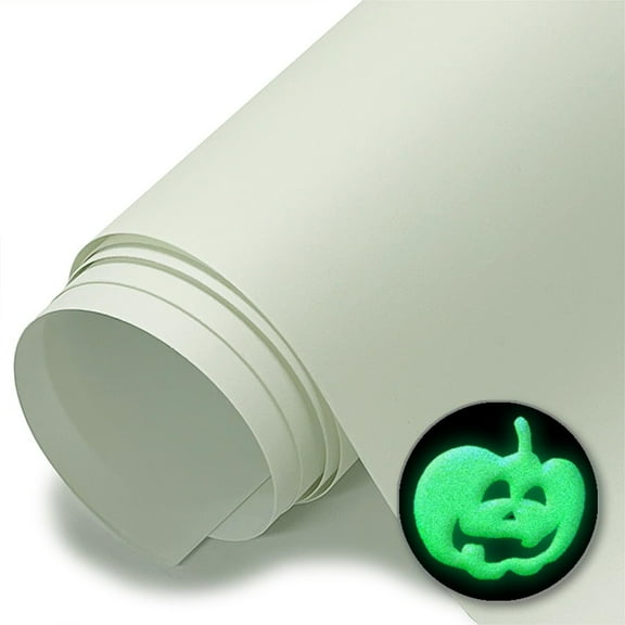 Glow in The Dark Puff Heat Transfer Vinyl Light Lime, 20" x 12" Sheet - 3D Puffy Heat Press Transfer Film, Iron on Vinyl for Shirts