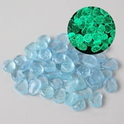Glow in The Dark Rocks Luminous Garden Pebbles Decorative Stones for Walkway Pathway Yard Patio Fish Tank Outdoor Landscaping Gravel 100 Pcs