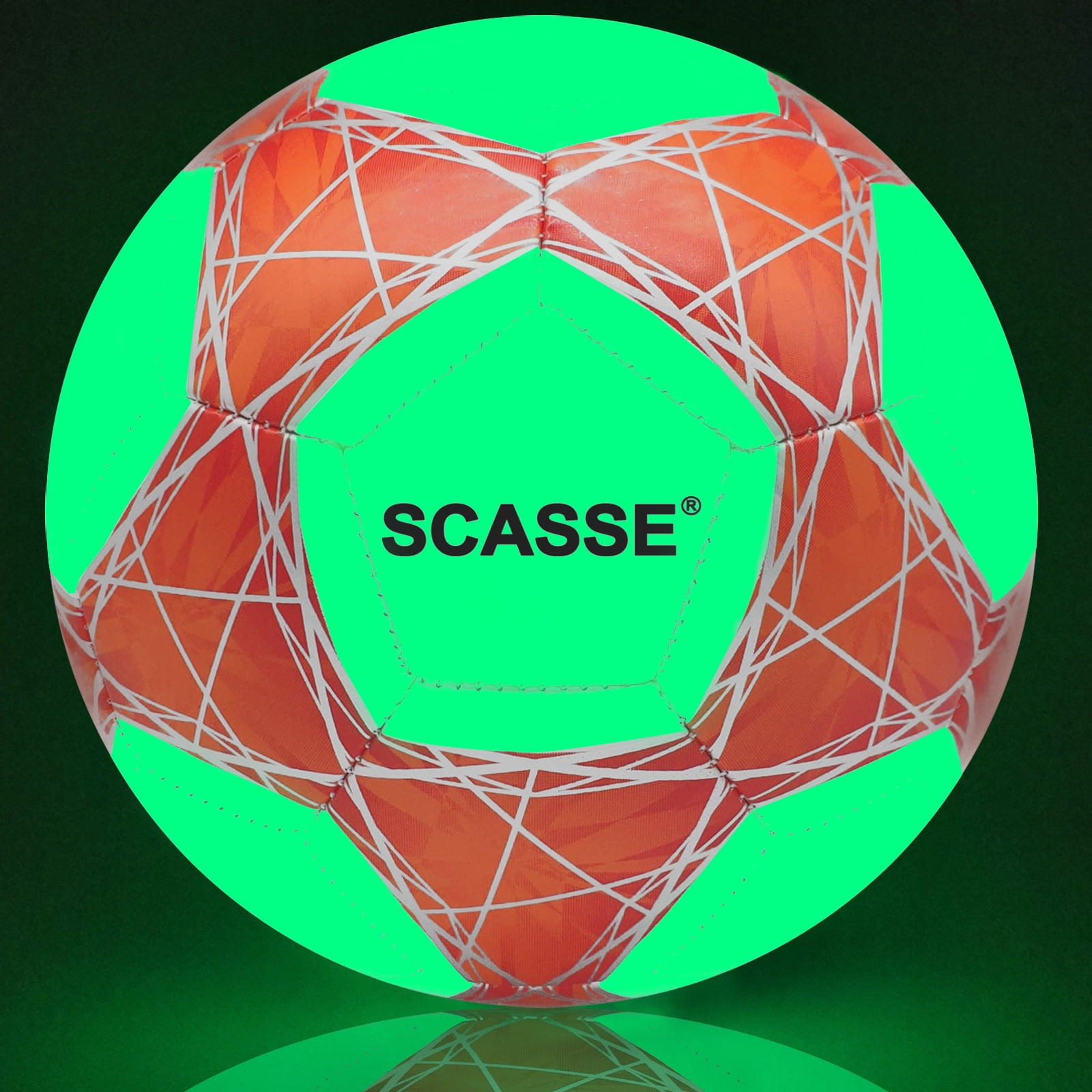 Glow in The Dark Soccer Ball Kid Size 3 ,Indoor/Outdoor Light Up Training Ball with Pump and Needls,Street Ball Game for Kids,Boys and Girls