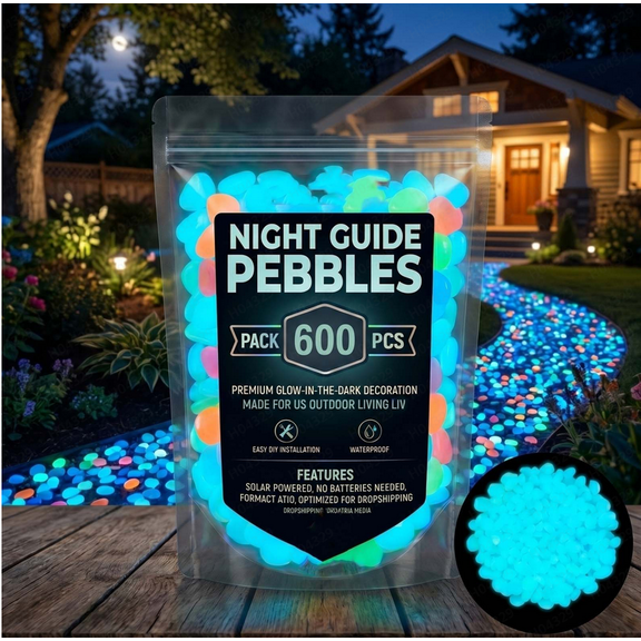 Glow in The Dark Stone,Glow in The Dark Rocks Glow Stones for Crafts, Fish Tank/Aquarium Gravel, Resin Art,Indoor/Outdoor Decor 600PCS Blue