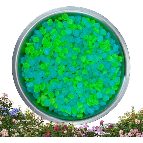 Glow in The Dark Stones, 500 Pieces Decorative Pebbles, DIY Colorful Glow in The Dark Rocks, for Fish Tank, Aquarium, Art Crafts, Yard, Garden, Pond
