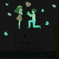 thumbnail image 1 of Glow in The Dark Valentines Stickers Luminous Window Clings for Room Door Wall Night Light Decorations(M), 1 of 6