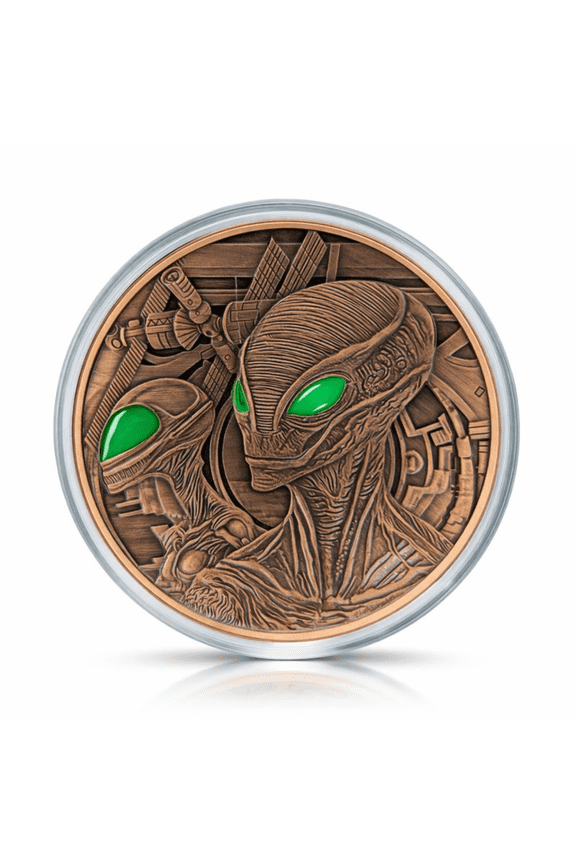 Glow in the Dark 5 oz Copper Coin - In Capsule