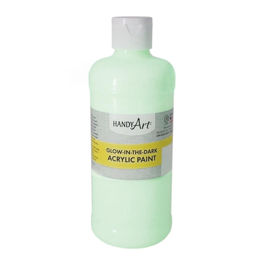 Glow-in-the-Dark Acrylic Paint 16 oz., Clear Glow