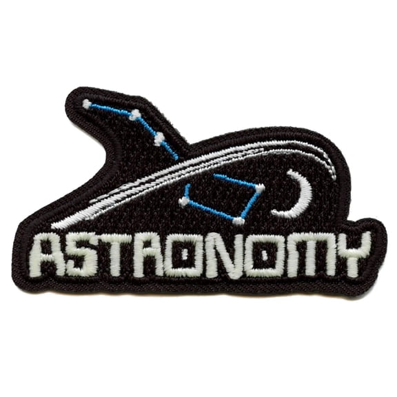 Glow in the Dark Astronomy Patch Galaxy Embroidered Iron On