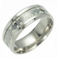 thumbnail image 1 of Glow in the Dark Bats Steel Wedding Band Ring Men Women Ginger Lyne Collection, 1 of 5