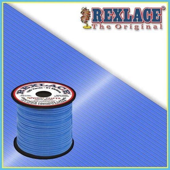 Glow in the Dark Blue Plastic Rexlace 100 Yards