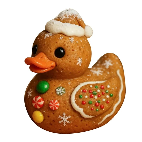 Festive Rubber Duck Set with Christmas Tree Adorable Holiday Decor for Living Room & Dining Tables​