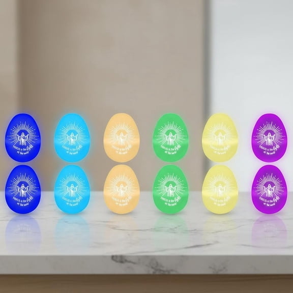 Glow in the Dark Easter Eggs Bulk Plastic Fillable Light up Easter Eggs Hunt Basket Stuffers for Party Favors Gifts