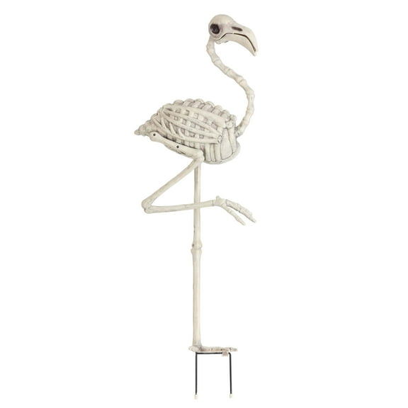 Glow in the Dark Flamingo Skeleton Prop
