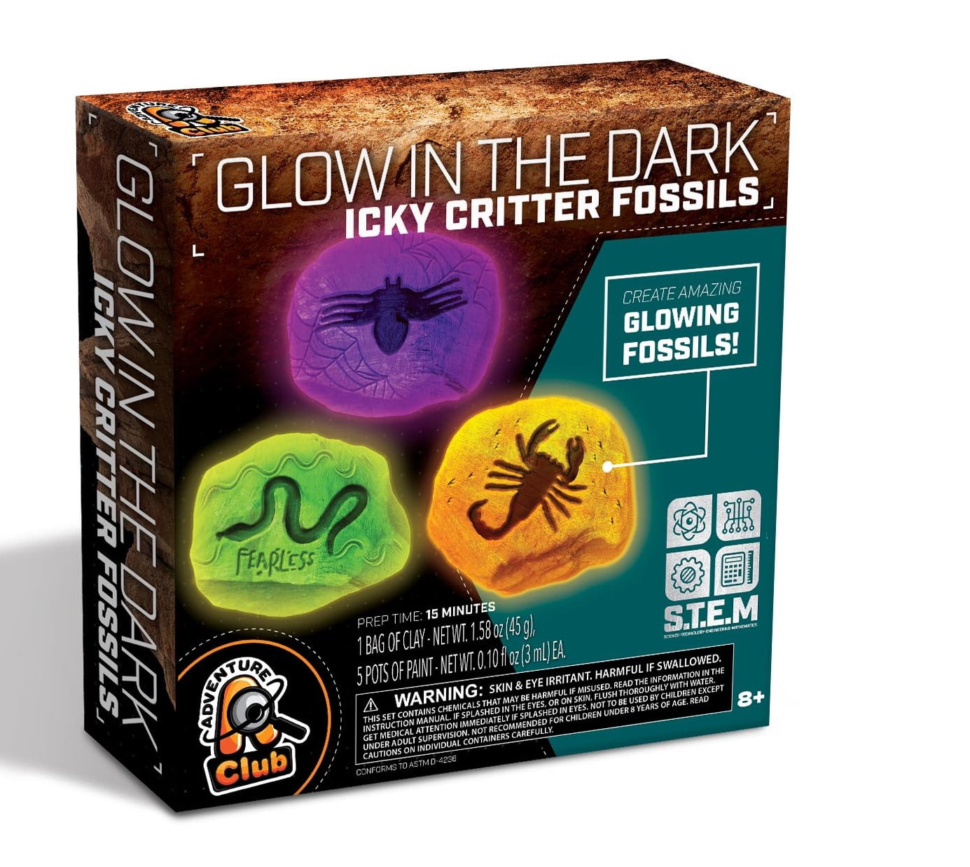 Glow in the Dark Fossils Kit Assortment