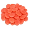 thumbnail image 1 of Glow in the Dark Garden Rocks, 20 Pack Large Plastic Decorative Pebbles for Yard, Vase and Walkway, Orange, 1 of 6