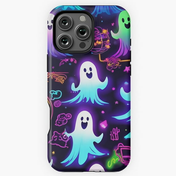 Glow in the Dark Halloween Ghost Phone Case for iPhone 16 15 14 13 12 11 Pro Max M5911225
