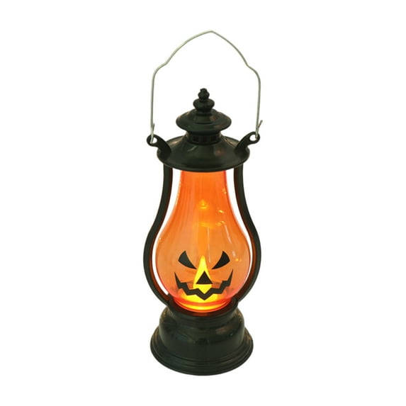 Glow-in-the-Dark Halloween Pumpkin Lantern - Portable LED Lights Holiday Atmosphere Props, Indoor/Outdoor Party Decor (Battery Operated)