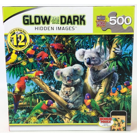 Glow in the Dark Hidden Images - Koala Bears Great Condition