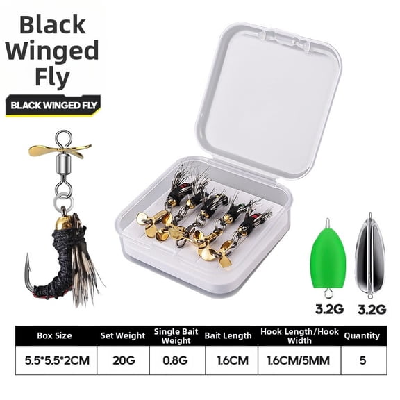 Glow in the Dark Ice Shrimp Fly Fishing Lure Set Small Nymph Fishing Bait