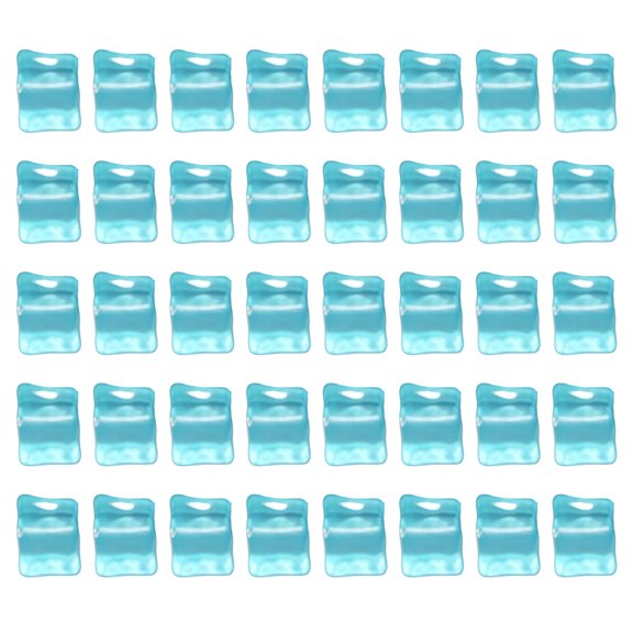 Glow-in-the-Dark Ice Stones, 40Pcs 0.55-Inch Deep Blue Acrylic Fake Ice Cubes for Fish Tank, Garden Pathway, Vase Filler, and Party Decor