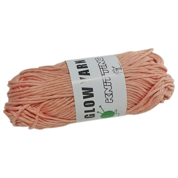 Glow-in-the-Dark Knitting Yarn, Luminous DIY Craft Thread for Hand Weaving, Crochet Projects, and Nighttime Textile Creations