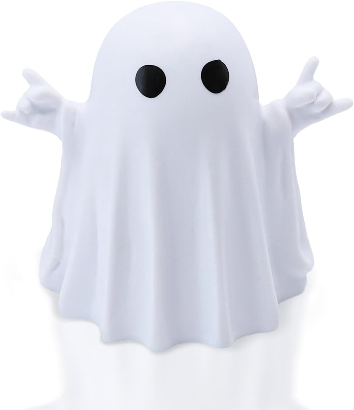 Glow-in-the-Dark Mini Ghost Figurine for Halloween Desk and Shelf Decor