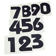 thumbnail image 1 of Glow-in-the-Dark Numerals, Multi Use, Durable Laminated Sheets - Number Six, Measures 4" x 2", 1 of 3