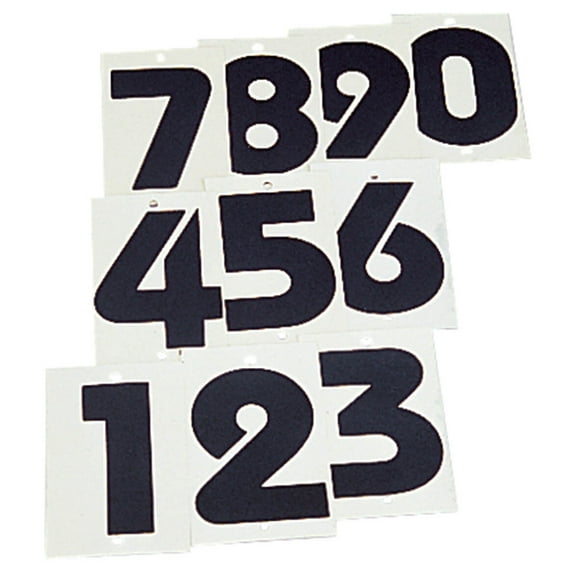 Glow-in-the-Dark Numerals, Multi Use, Durable Laminated Sheets - Number Six, Measures 4" x 2"