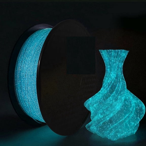 Glow-in-the-Dark PLA 3D Printer Filament 1.75mm, Luminous PLA Filament for 3D Printing, 250g