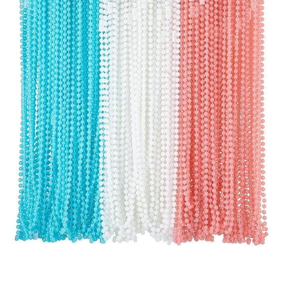 Glow-in-the-Dark Patriotic Bead Necklaces Bulk 144 Pc
