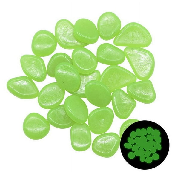 Glow in the Dark Pebbles 25 and 50 for Walkways, Garden, Patio, Lawn, Yard