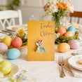 thumbnail image 1 of Glow in the Dark Resin Rabbit Pocket Card, Easter Greeting Gift with Keychain for Everyday Carry and Holiday Message, 1 of 6