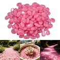 thumbnail image 1 of Glow in the Dark Rocks Luminous Garden Pebbles for Walkway Outdoor Pathway Decor Aquarium Gravel 150pcs Pink, 1 of 9