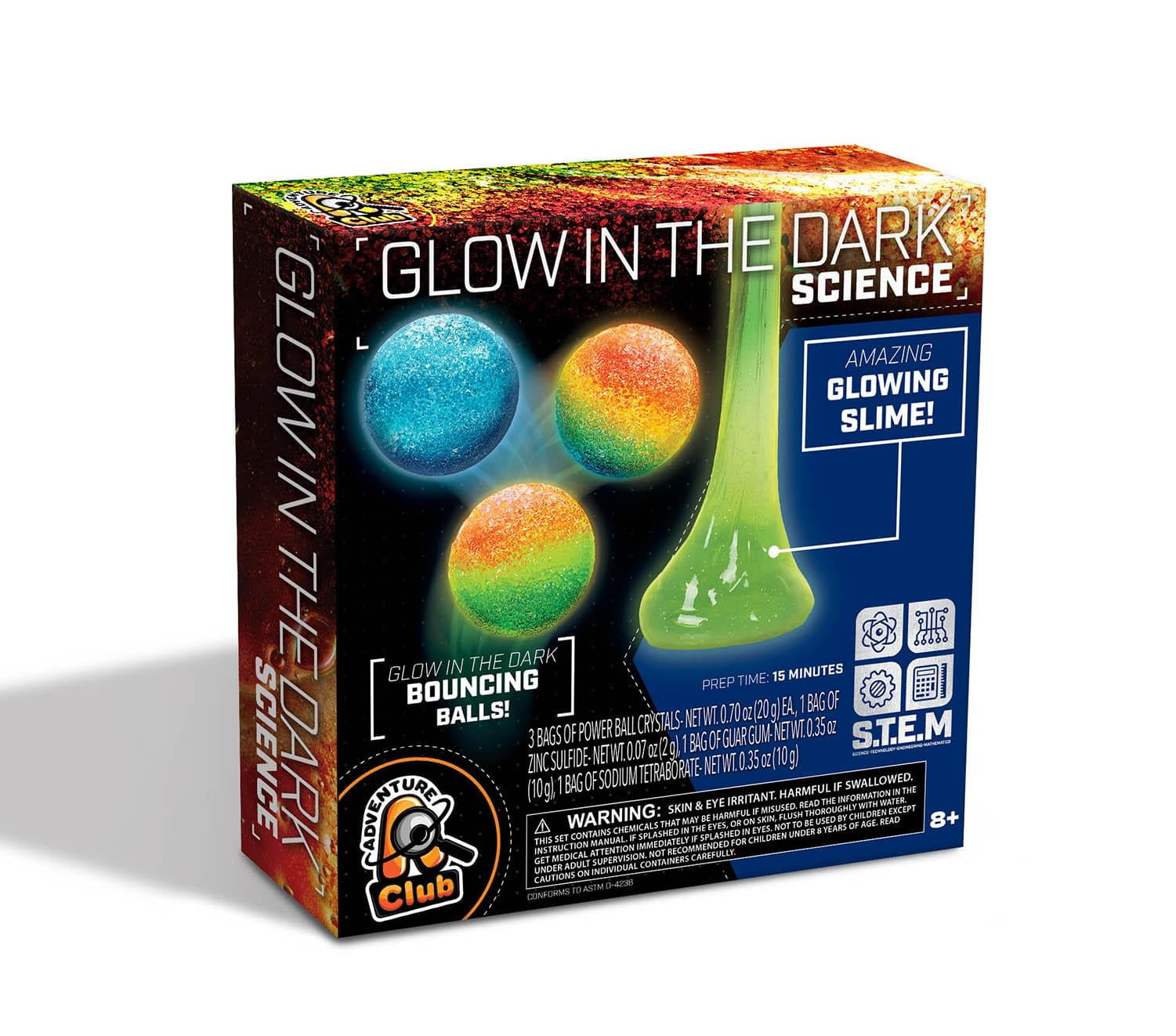 Glow in the Dark S.T.E.M. Science Kit from Adventure Club for Ages 8 and Up