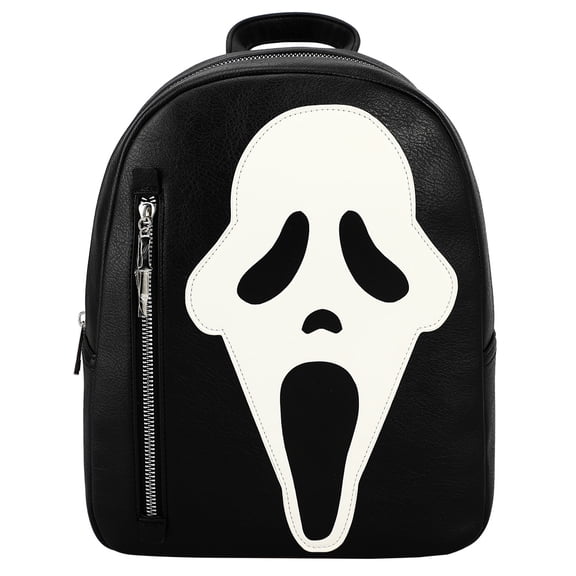 Ghostface Glow in the Dark Horror Movie Character 11-inch Black Mini Backpack