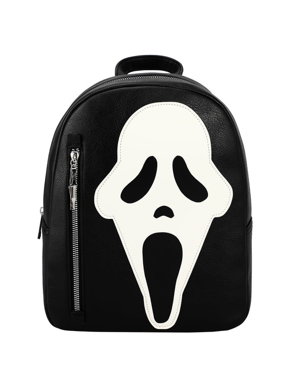 Ghostface Glow in the Dark Horror Movie Character 11-inch Black Mini Backpack