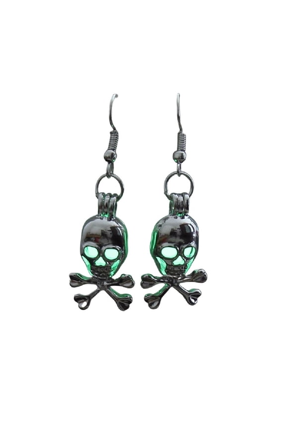 Glow in the Dark Skull Earrings