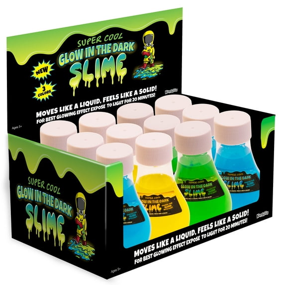 Glow in the Dark Slime - 12 Pack Party Favors