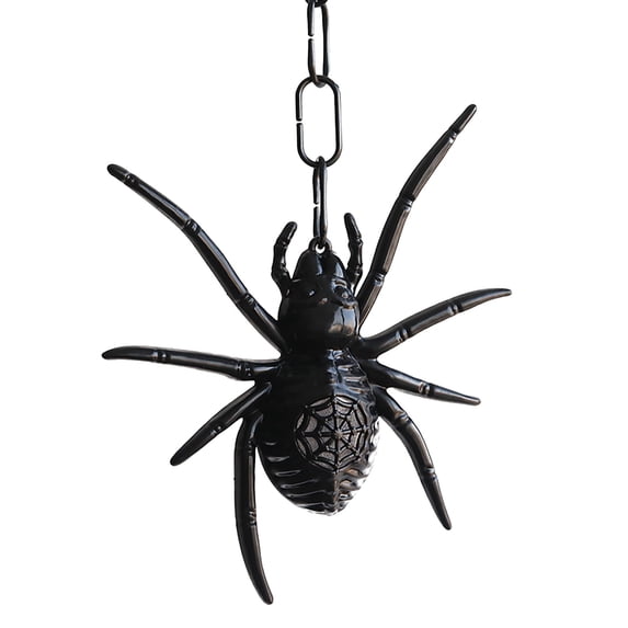 Glow-in-the-Dark Spider Hanging Decoration – LED Luminous Plastic Halloween Ornament for Indoor and Outdoor Use