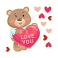 thumbnail image 1 of Glow in the Dark Valentine's Day Stickers for Window Door Wall, Multicolor Decal Set for Home Shop Decor, Removable Atmosphere Decoration, 1 of 6