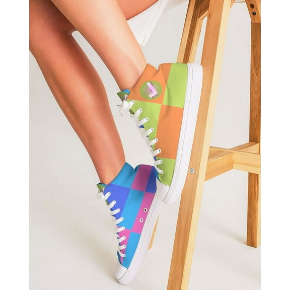 Glow up Gear Checker Sneakers